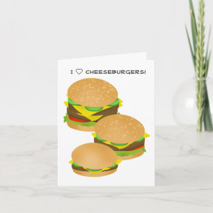 I Liebe Cheeseburgers Karte