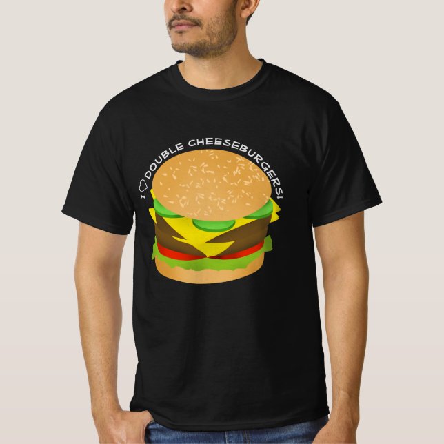 I Liebe Cheeseburgers T-Shirt (Vorderseite)