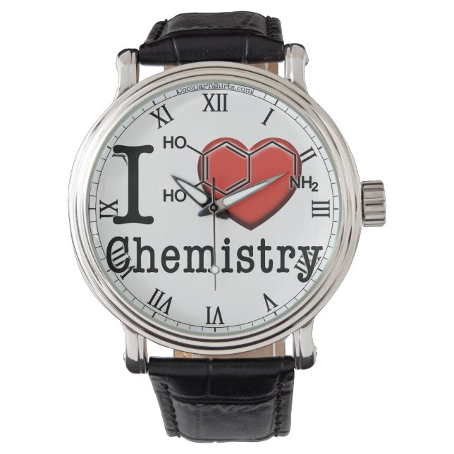 I Liebe Chemie Armbanduhr (Vorderseite)