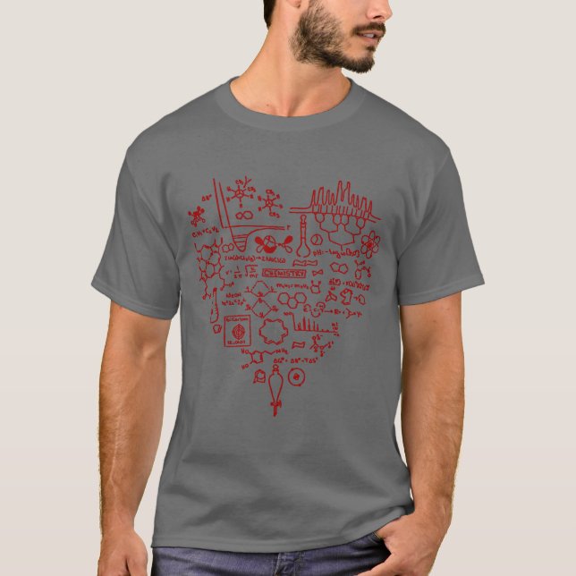 I Liebe-Chemie-Chemiker-Geschenk T-Shirt (Vorderseite)