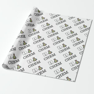 I Liebe-Chemie Geschenkpapier