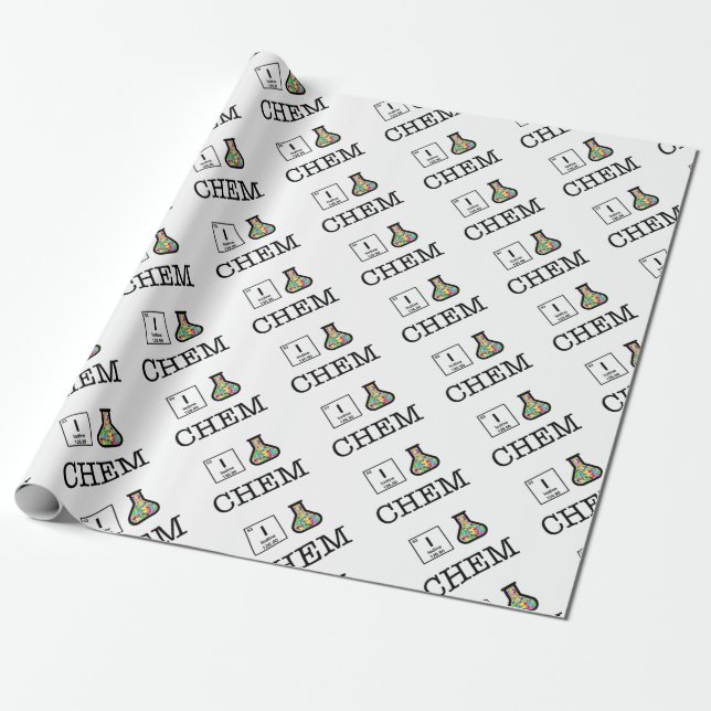 I Liebe-Chemie Geschenkpapier (Ungerollt)