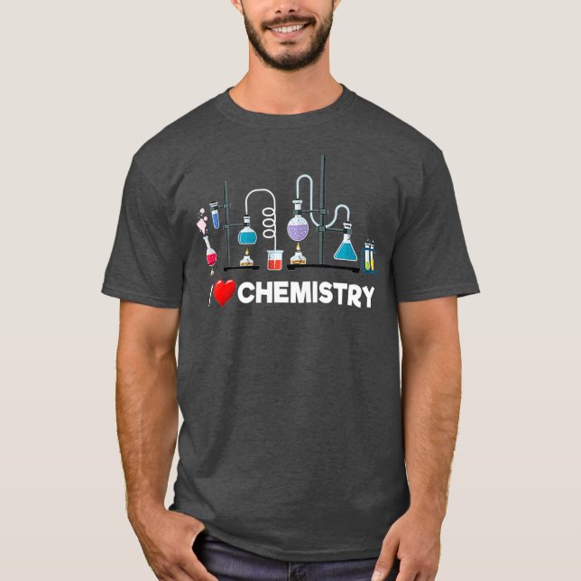 I Liebe Chemie Phantastischer Labrador Graphic T-Shirt (Vorderseite)