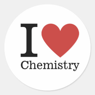 I ❤️ Liebe Chemie STICKER