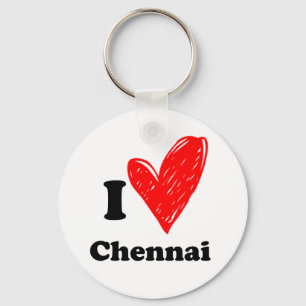 I Liebe Chennai Schlüsselanhänger
