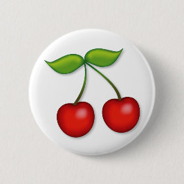 I Liebe Cherries Button