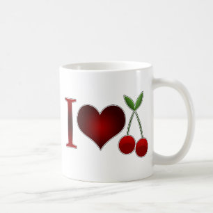 I Liebe Cherries Kaffeetasse