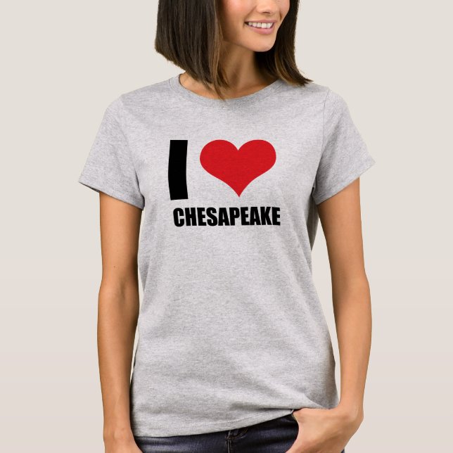 I Liebe Chesapeake T-Shirt (Vorderseite)