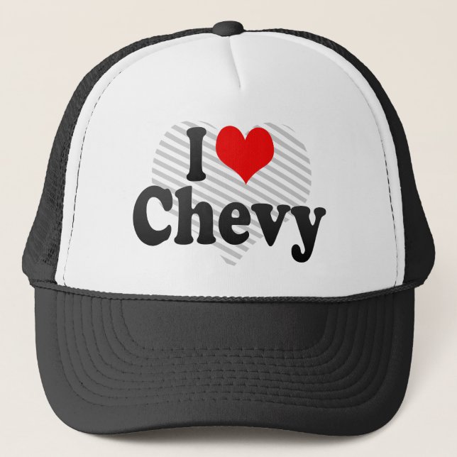 I Liebe Chevy Truckerkappe (Vorderseite)