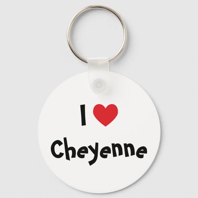 I Liebe Cheyenne Schlüsselanhänger (Vorderseite)