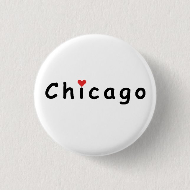 I Liebe Chicago Button (Vorderseite)