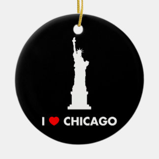 I Liebe Chicago - Freiheitsstatue Keramik Ornament
