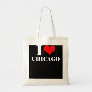 I Liebe Chicago, I Heart Chicago T-Shirt Illinois Tragetasche