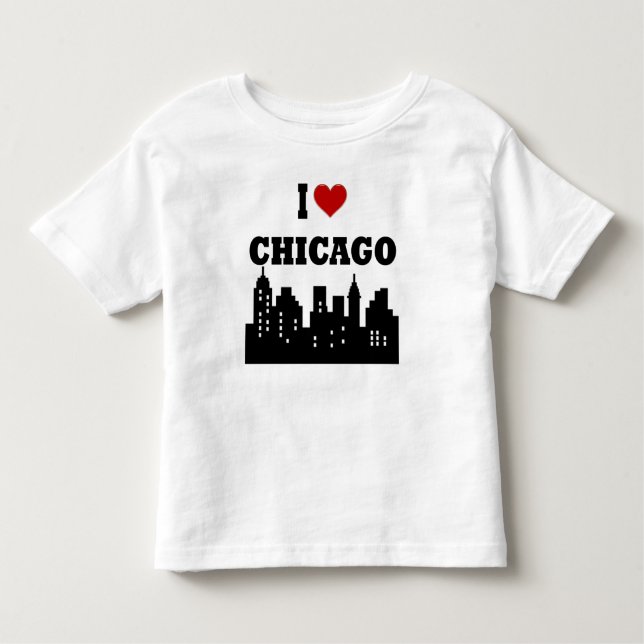 I Liebe Chicago Kleinkind T-shirt (Vorderseite)