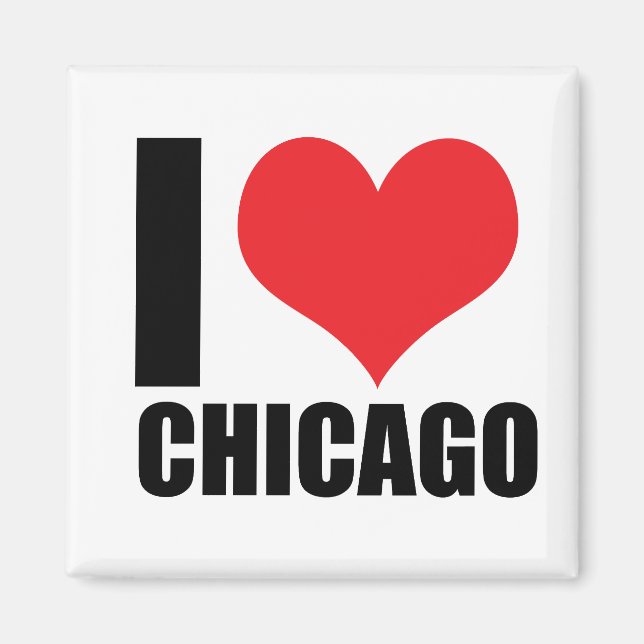 I Liebe Chicago Magnet (Vorne)