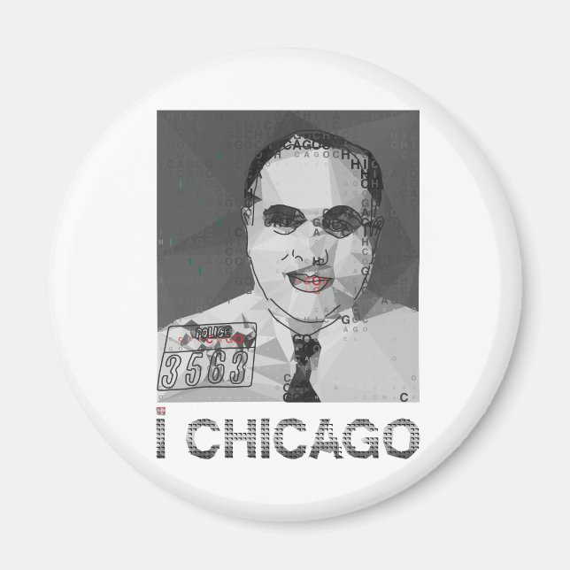 I LIEBE CHICAGO-Magnet Magnet (Vorne)