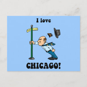 I Liebe Chicago Postkarte
