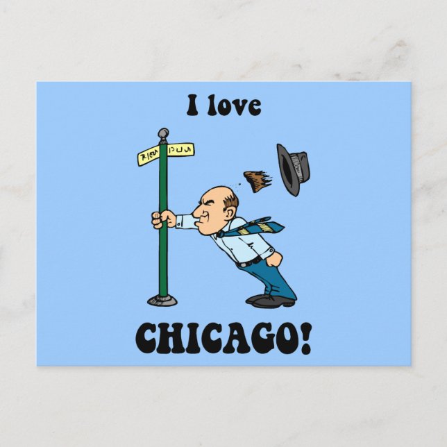I Liebe Chicago Postkarte (Vorderseite)