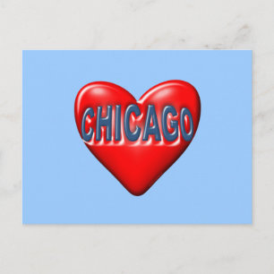 I Liebe Chicago Postkarte