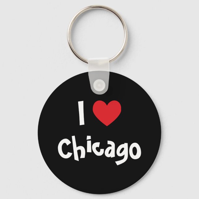 I Liebe Chicago Schlüsselanhänger (Vorderseite)