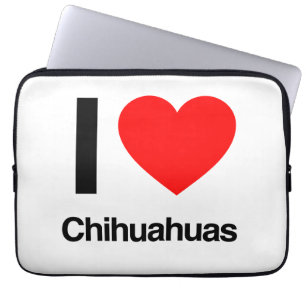 i Liebe chihuahuas Laptopschutzhülle