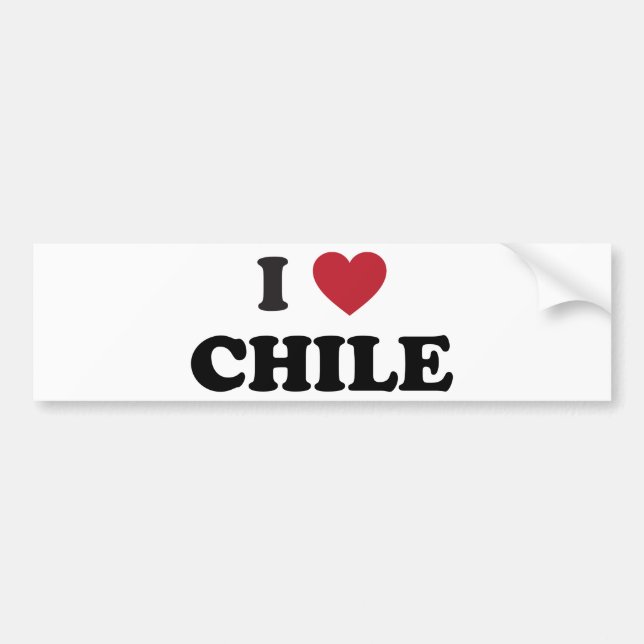 I Liebe-Chile Autoaufkleber (Vorne)