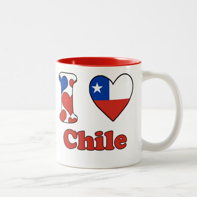 I LIEBE CHILE ZWEIFARBIGE TASSE (Rechts)