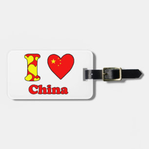 I LIEBE CHINA GEPÄCKANHÄNGER