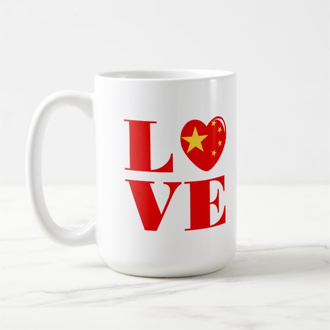 I LIEBE CHINA KAFFEETASSE (Links)
