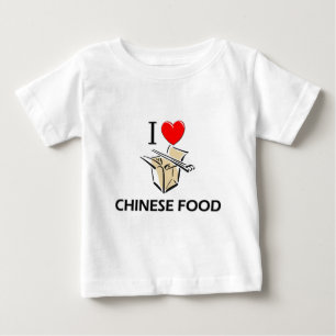 I Liebe-Chinese-Nahrung Baby T-shirt