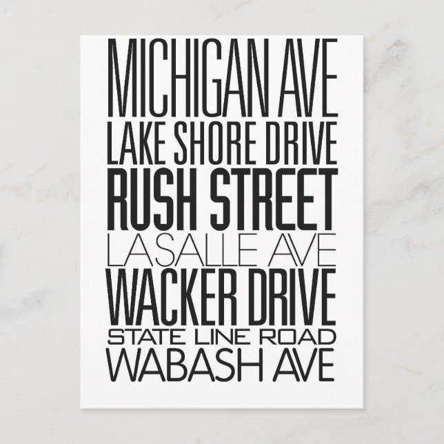 I Liebe ChiTOwn Postkarte (Vorderseite)