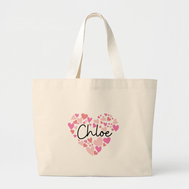 I Liebe Chloe Jumbo Stoffbeutel (Vorne)