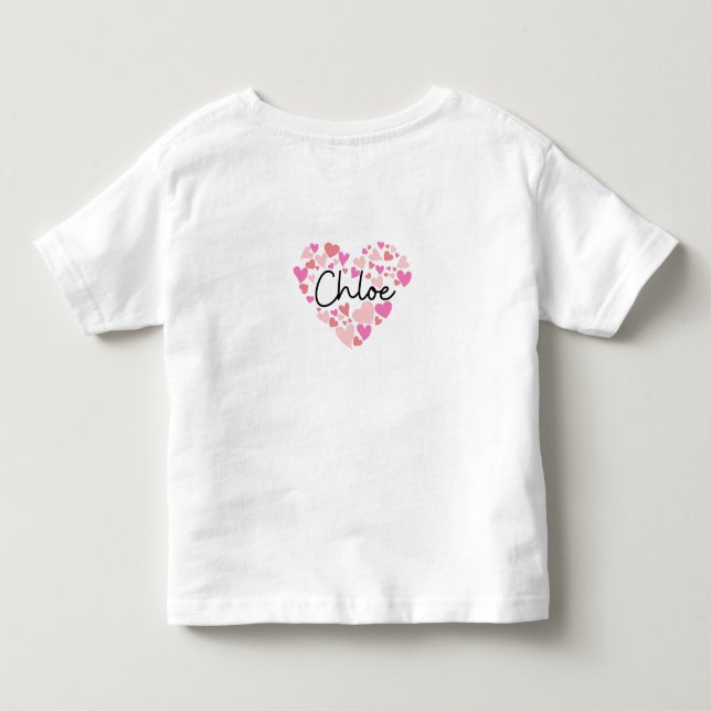 I Liebe Chloe Kleinkind T-shirt (Rückseite)
