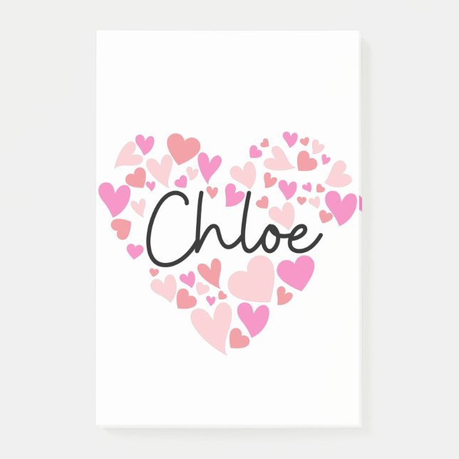 I Liebe Chloe Post-it Klebezettel (Vorderseite)