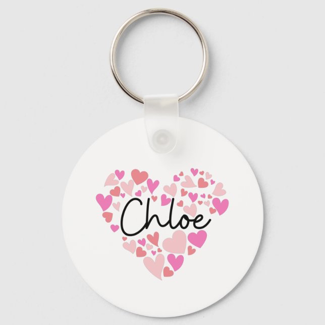 I Liebe Chloe Schlüsselanhänger (Vorderseite)