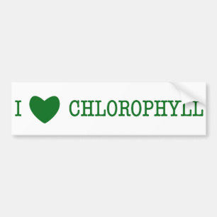 I Liebe-Chlorophyll Autoaufkleber