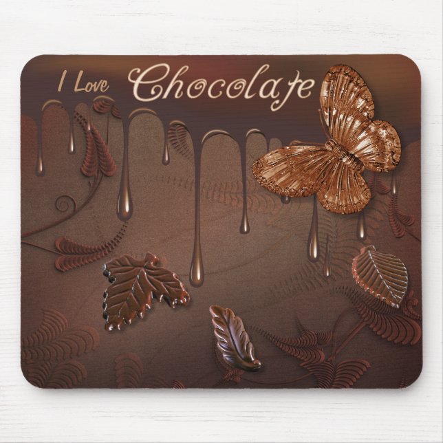 I Liebe Chocolate Mousepad (Vorne)
