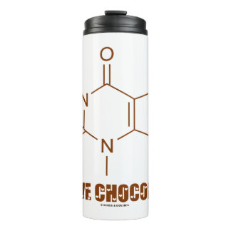 I Liebe Chocolate Theobromine Molecule Chemie Thermosbecher