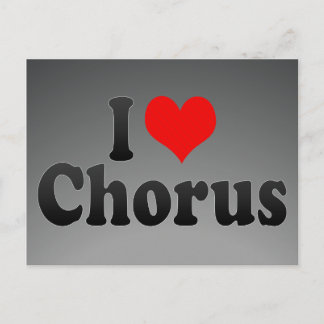 I Liebe Chorus Postkarte