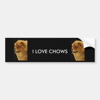 I LIEBE-CHOW-CHOWE AUTOAUFKLEBER