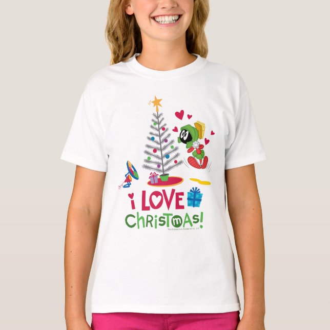 I Liebe Christmas - MARVIN THE MARTIAN™ T-Shirt (Vorderseite)
