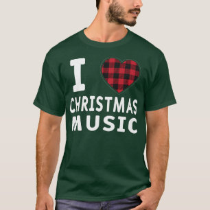 I Liebe Christmas Music Xmas Musiker Fan Music Lov T-Shirt