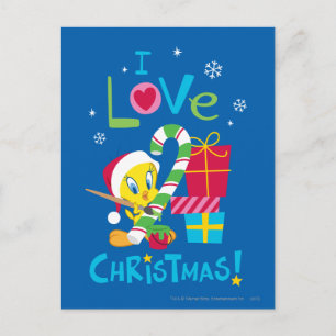 I Liebe Christmas - TWEETY™ Feiertagspostkarte