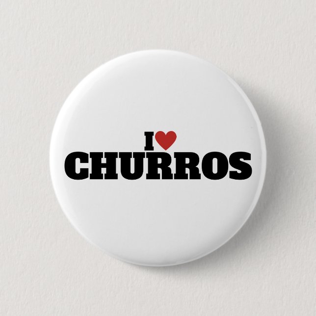 I Liebe Churros Button (Vorderseite)