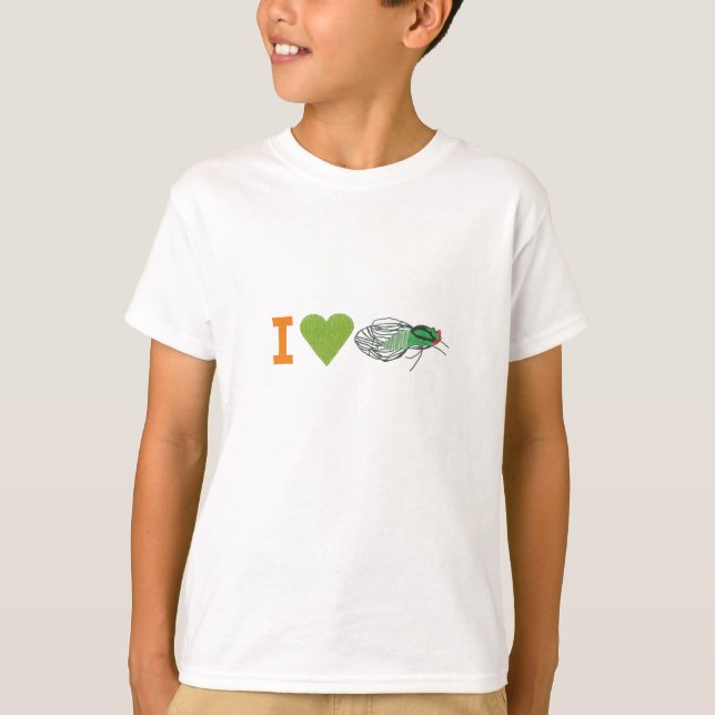 I Liebe Cicadas  T-Shirt (Vorderseite)
