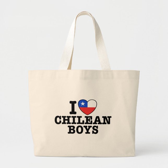 I Liebe Cilean Boys Jumbo Stoffbeutel (Vorne)