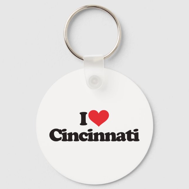 I Liebe Cincinnati Schlüsselanhänger (Vorderseite)