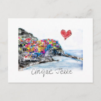 I Liebe Cinque Terre Postkarte