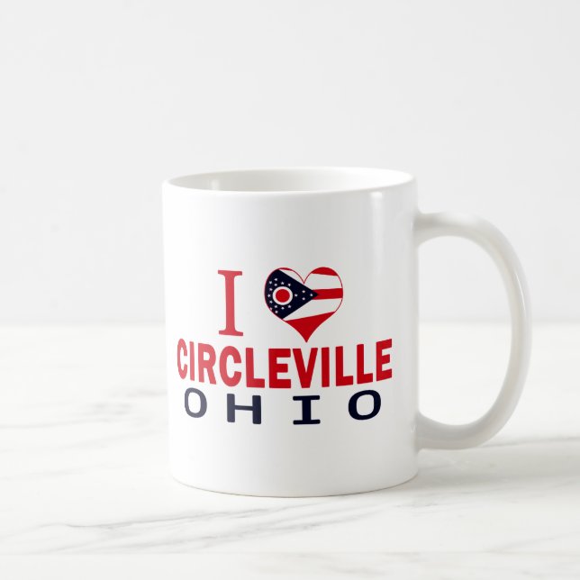 I Liebe Circleville, Ohio Tasse (Rechts)