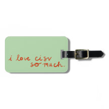 I Liebe CISV Gepäckmarke